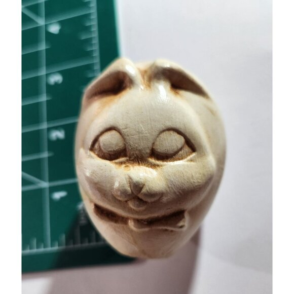 Rabbit Figurine glazed egg bunny easter spring decor - Picture 2 of 3